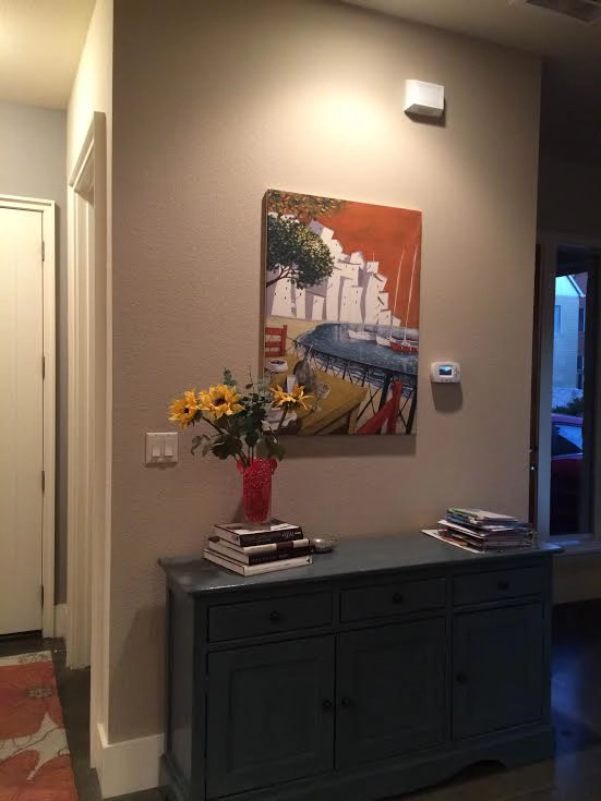 Freshly painted entryway with modern interior painting in Austin, TX