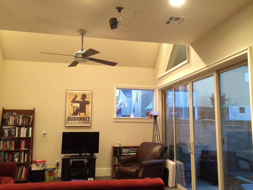 Interior living room updated with professional painting services in Belterra, TX.